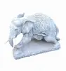 Artikelbild 3 des Artikels “Indra - Kleiner Elefant, nach links gebogen, 46,5cm L | Steinguss “